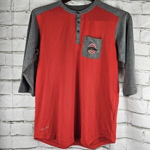 Nike Red and Gray Long Sleeve Tee Casual Comfort
